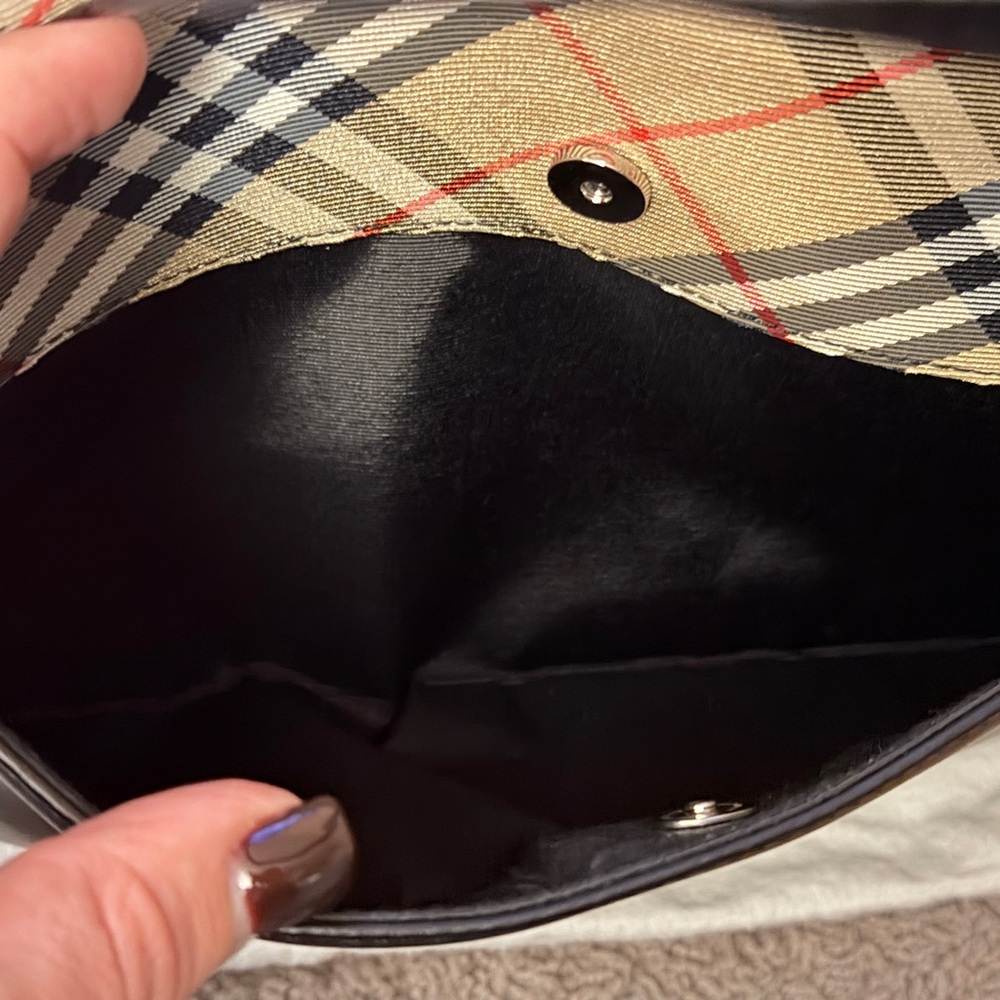 Authentic vintage BURBERRY Handbag leather black - Picture 9 of 12